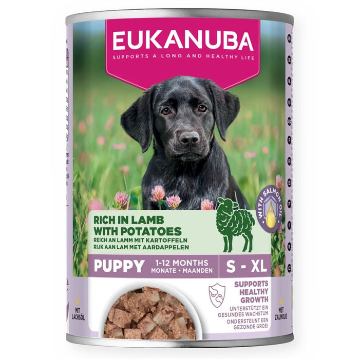 EUKANUBA Life Care Puppy Rich с агнешко и картофи - мокра храна за кучета - 400 г