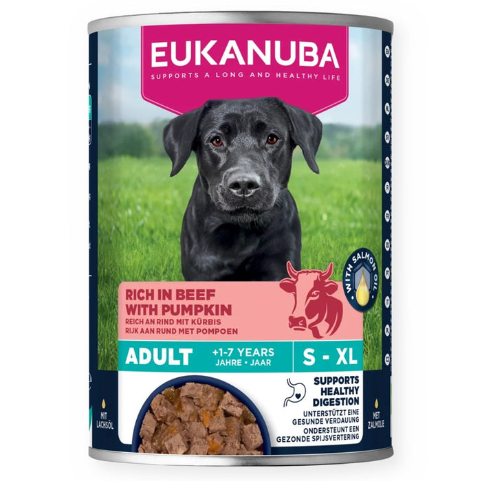 EUKANUBA Life Care Богата на говеждо месо и тиква - мокра храна за кучета - 400 г