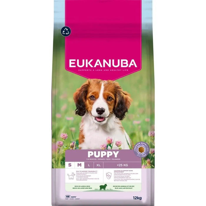 EUKANUBA Puppy&Junior Small/Mid Lamb & Rice 12 кг