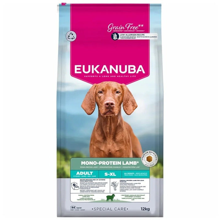 EUKANUBA Special Care Mono-Protein Adult Lamb Mono - суха храна за кучета - 12 кг