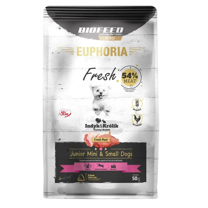 EUPHORIA Fresh Junior Пуйка със заек XS/S - суха храна
