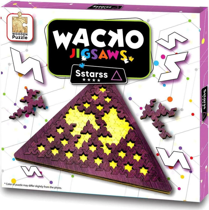 Дървен логически пъзел Eureka - Wacko Jigsaw Sstarss