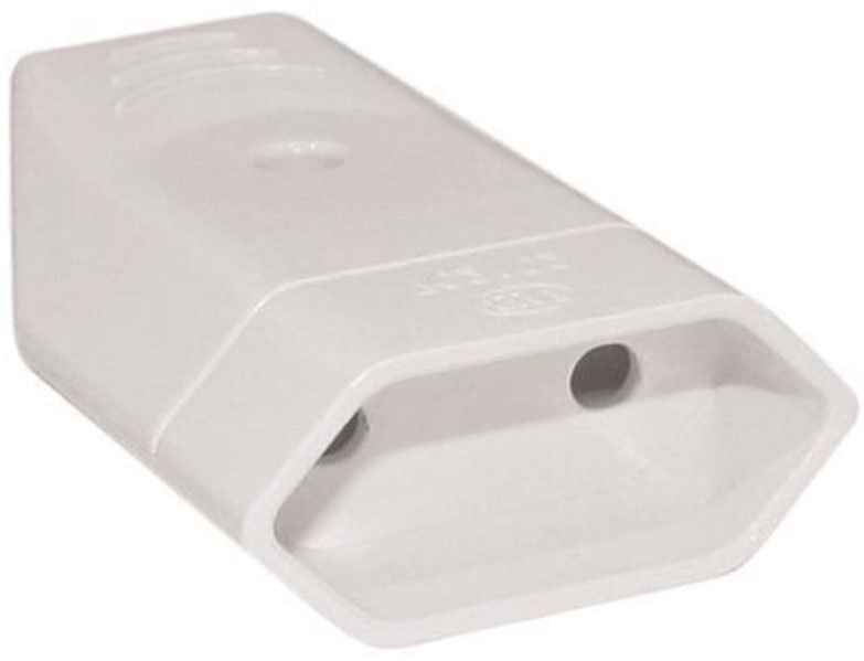 Щепсел EUROLAMP SA - 10393, 2.5А 240V, женски, бял