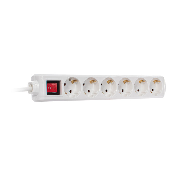 РАЗКЛОНИТЕЛ 6 ГН. 1.5M С ДЗ И КЛЮЧ БЯЛ EUROLAMP
