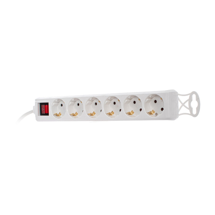 РАЗКЛОНИТЕЛ 6 ГН. 1.5M С ДЗ И КЛЮЧ БЯЛ EUROLAMP