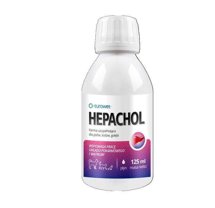 EUROWET Hepachol - хранителни добавки за кучета и котки - 125 мл