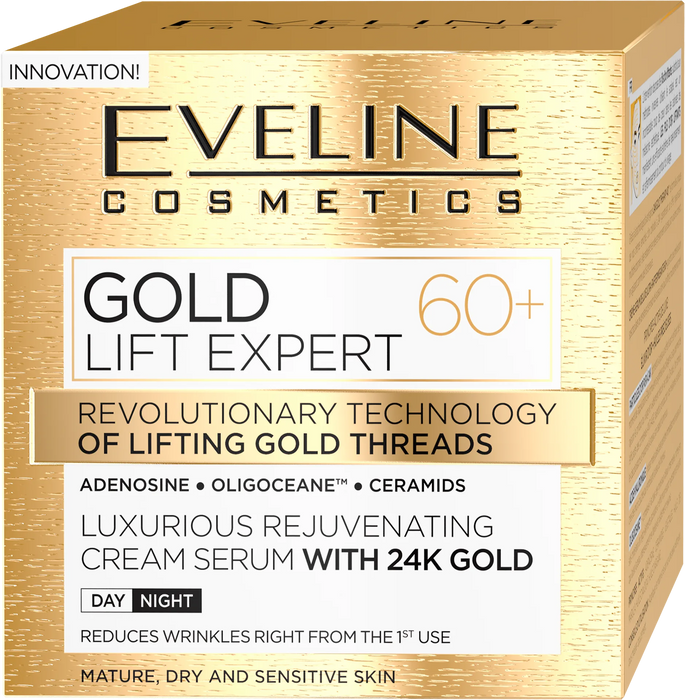 Дневен и нощен крем-серум за лице Gold Lift Expert 60+, 50 ml