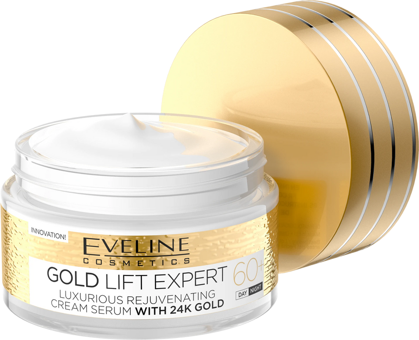 Дневен и нощен крем-серум за лице Gold Lift Expert 60+, 50 ml