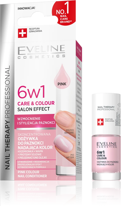 Грижа за нокти 6в1 Care & Colour Pink Style, 5 ml