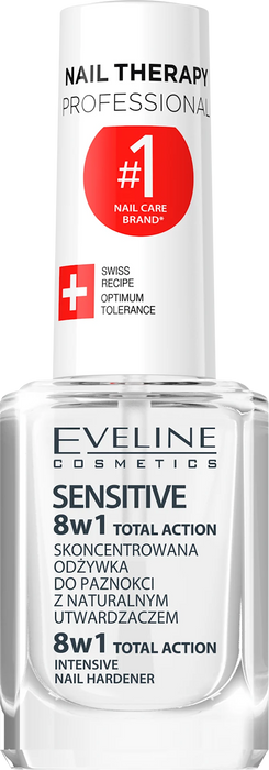 Интензивен заздравител за нокти 8in1 Total Action Sensitive, 12 ml