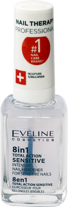 Интензивен заздравител за нокти 8in1 Total Action Sensitive, 12 ml
