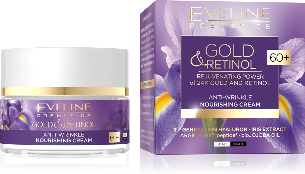 Подхранващ крем за лице Gold&Retinol, 60+ години, 50 ml