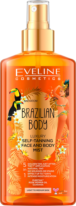 Спрей за лице и тяло Brazilian Body за интензивен тен, 150 ml
