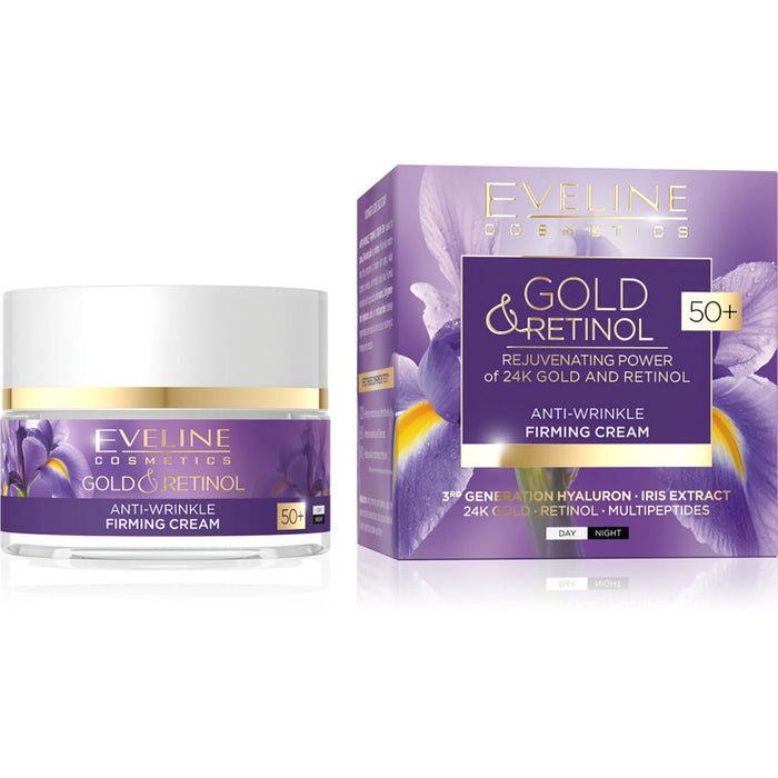 Стягащ крем против бръчки Gold&Retinol, 50+ години, 50 ml