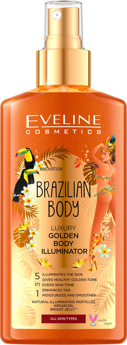Златист спрей за тяло Brazilian Body, 150 ml
