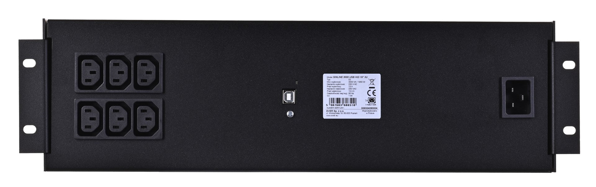 UPS EVER SINLINE 3000 USB HID 19" 3U