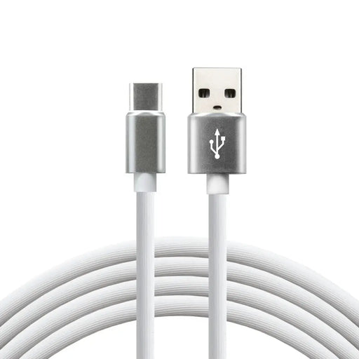 everActive кабел USB-C 1m - Бял силиконов бързо зареждане