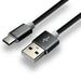everActive кабел USB-C 1m - Черен силиконов бързо зареждане