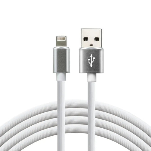 everActive кабел USB Lightning 1m - Бял силиконов бързо