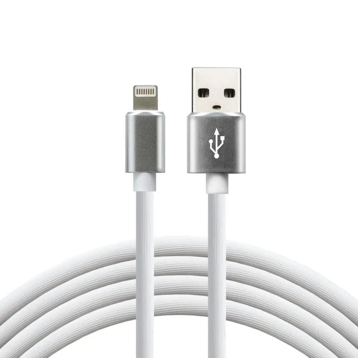 everActive кабел USB Lightning 1m - Бял силиконов бързо