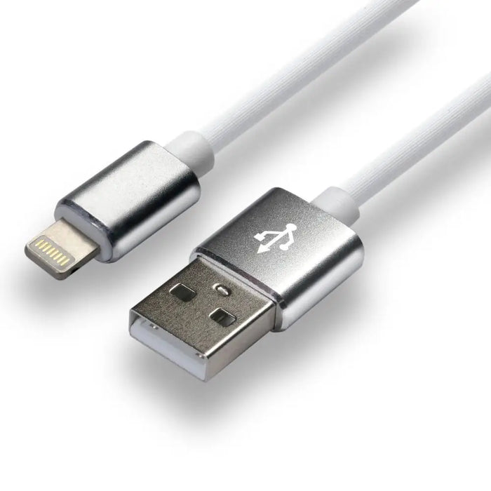 everActive кабел USB Lightning 1m - Бял силиконов бързо