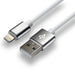 everActive кабел USB Lightning 1m - Бял силиконов бързо