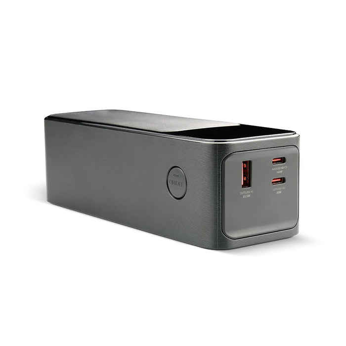Външна батерия 27 000mAh, 1x USB, 2x USB-C, 162,5W, QC4+, фенерче, LCD екран, черна