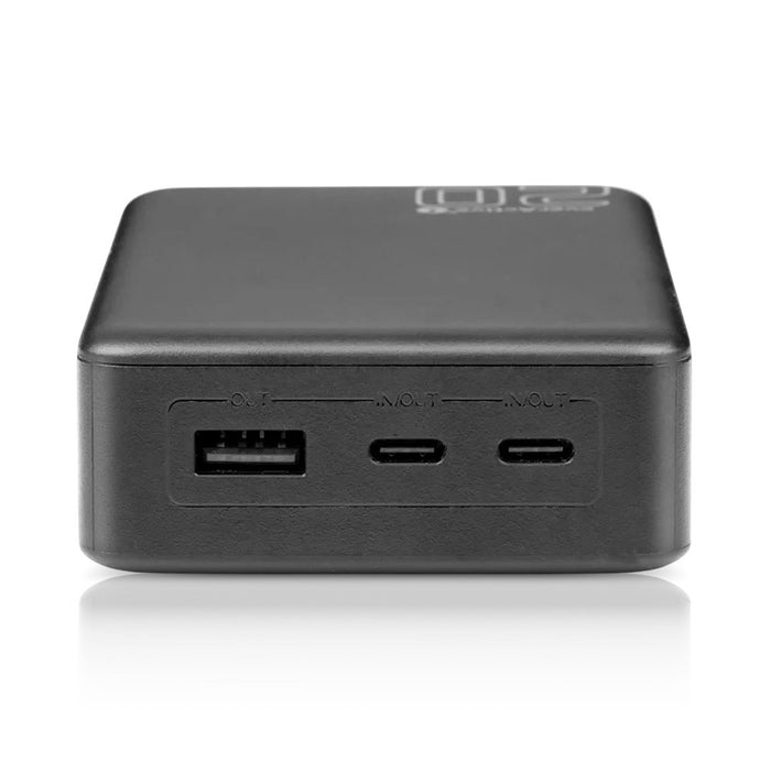Външна батерия 20 000mAh, 1x USB, 2x USB-C, 20W, QC4+, LCD екран, черна