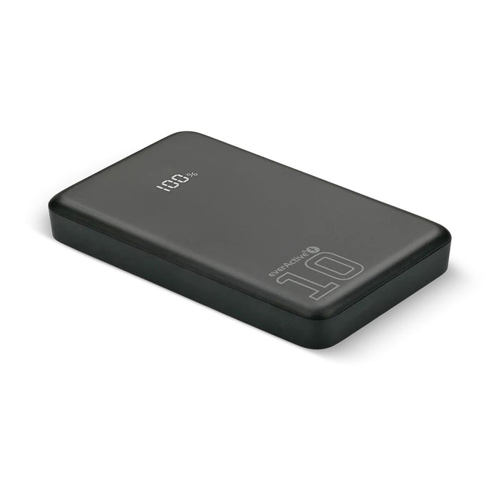 Външна батерия 10 000mAh, 1x USB, 2x USB-C, 20W, QC4+, LCD екран, черна
