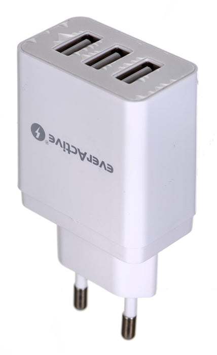 USB зарядно за стена everActive SC-300 3xUSB 3.4A