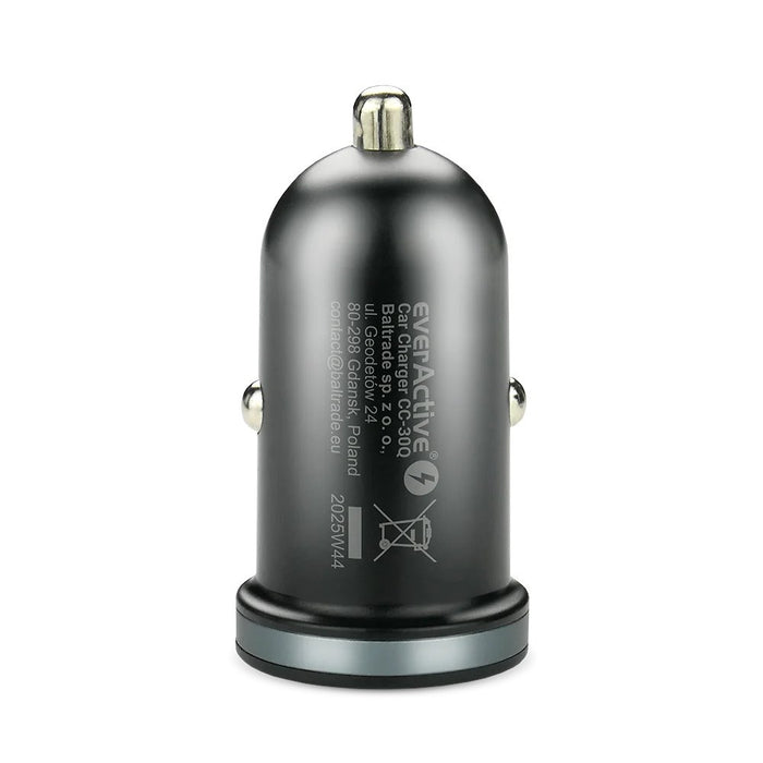Зарядно за кола everActive CC-30Q USB + USB-C QC 3.0 PD 35W