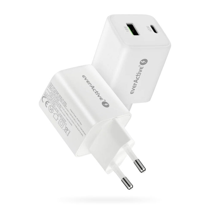 Зарядно устройство 1 x USB Quick Charge 4.0, 1 x USB-C 45W бяло