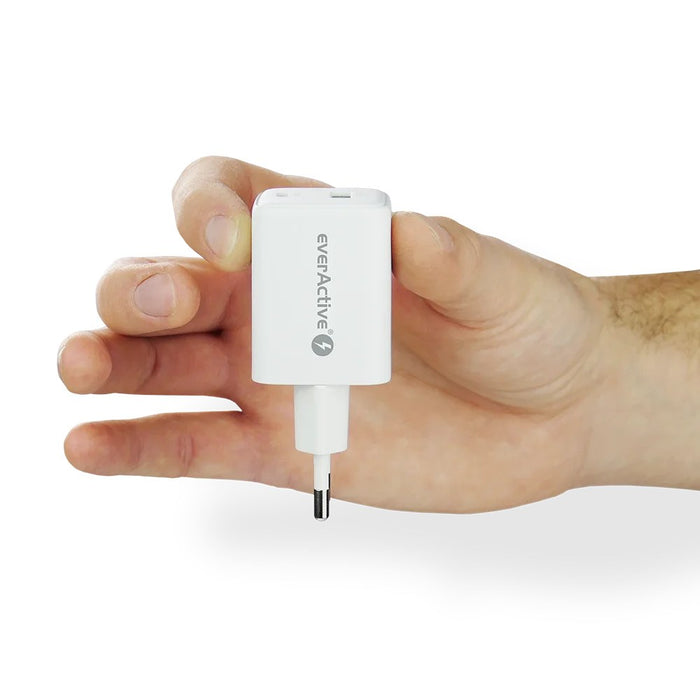 Зарядно устройство 1 x USB Quick Charge 4.0, 1 x USB-C 45W бяло