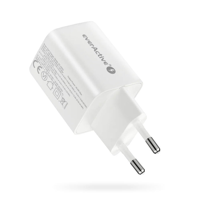 Зарядно устройство 1 x USB Quick Charge 4.0, 1 x USB-C 45W бяло