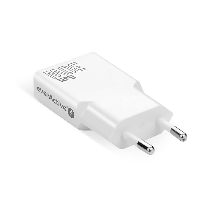 Зарядно устройство 2 x USB-C Quick Charge 4+ 30W SUPER SLIM бяло