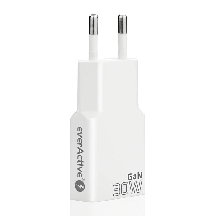 Зарядно устройство 2 x USB-C Quick Charge 4+ 30W SUPER SLIM бяло