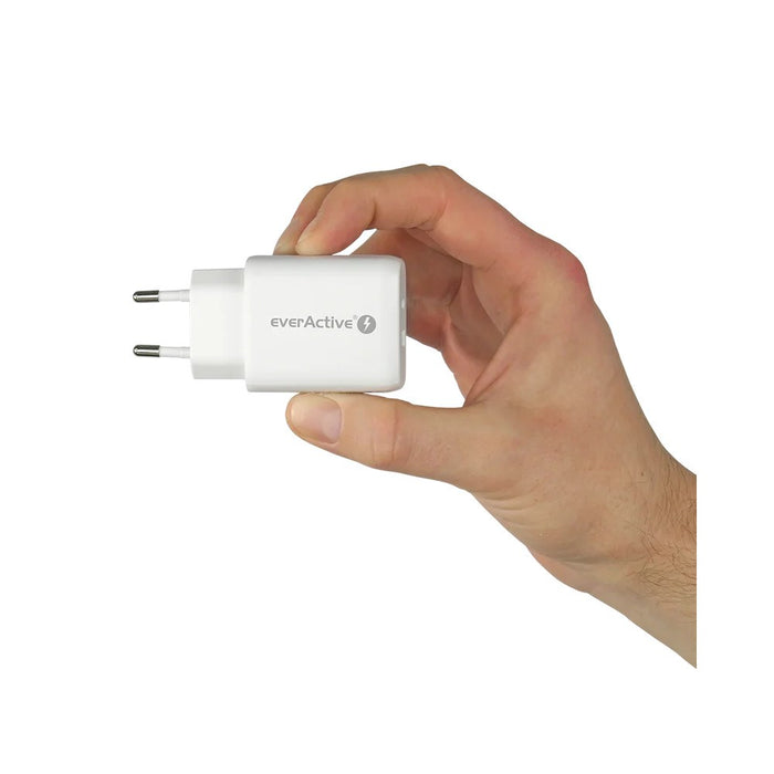 Зарядно устройство 1 x USB Quick Charge 3.0, 1 x USB-C PD PPS 25W бяло