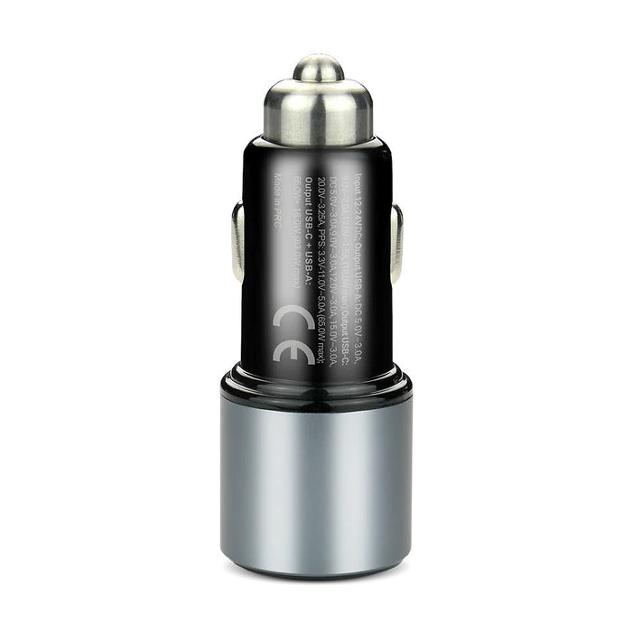 Зарядно за кола everActive CC-60Q USB QC3.0 + USB-C PD 83W