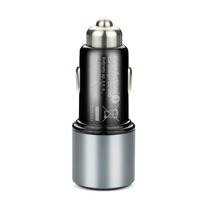Зарядно за кола everActive CC-60Q USB QC3.0 + USB-C PD 83W