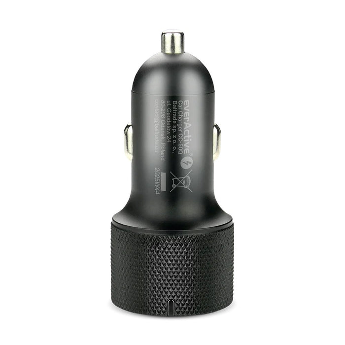 Зарядно за кола everActive CC-50Q USB QC3.0 + USB-C PD 75W
