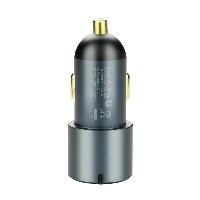 Зарядно за кола everActive CC-40Q USB QC3.0 + 2x USB-C PD 60W