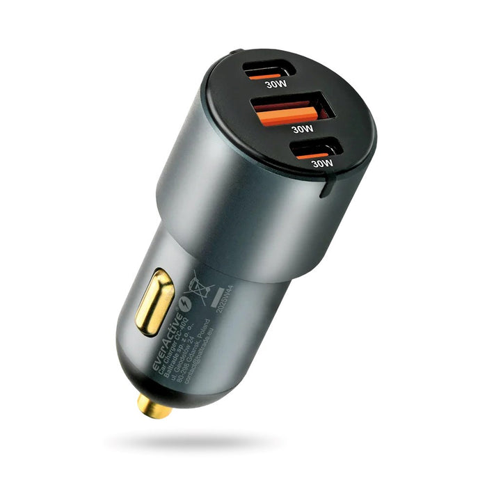 Зарядно за кола everActive CC-40Q USB QC3.0 + 2x USB-C PD 60W