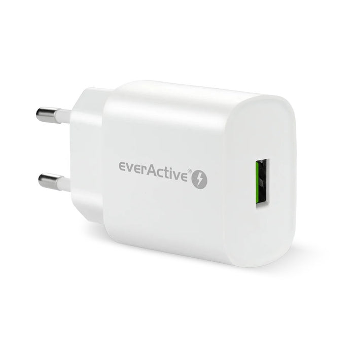 Зарядно устройство 1x USB Quick Charge 3.0 18W бяло