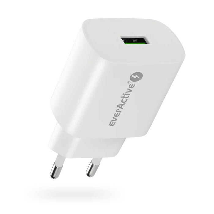 Зарядно устройство 1x USB Quick Charge 3.0 18W бяло