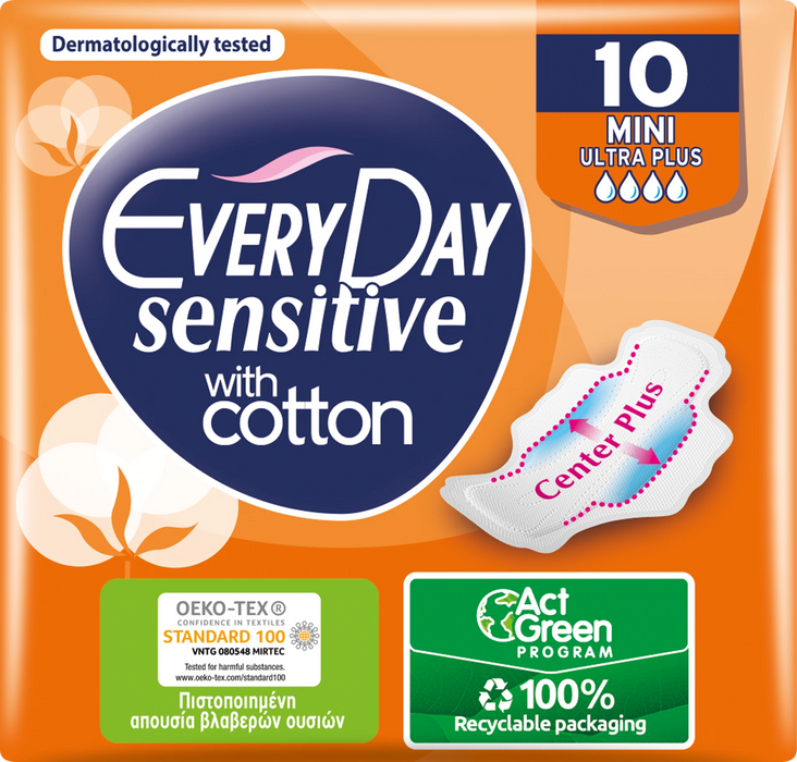 Дамски превръзки Sensitive Mini, 10 бр