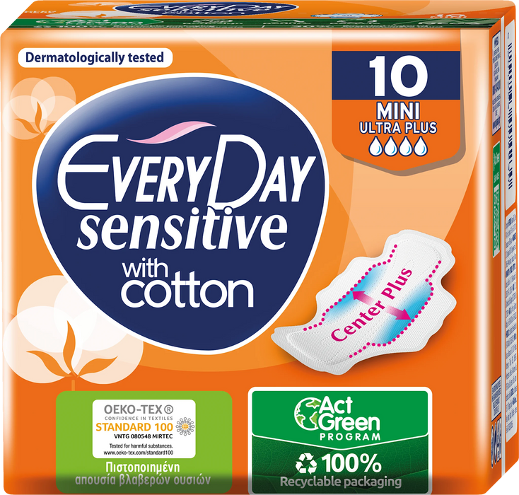 Дамски превръзки Sensitive Mini, 10 бр