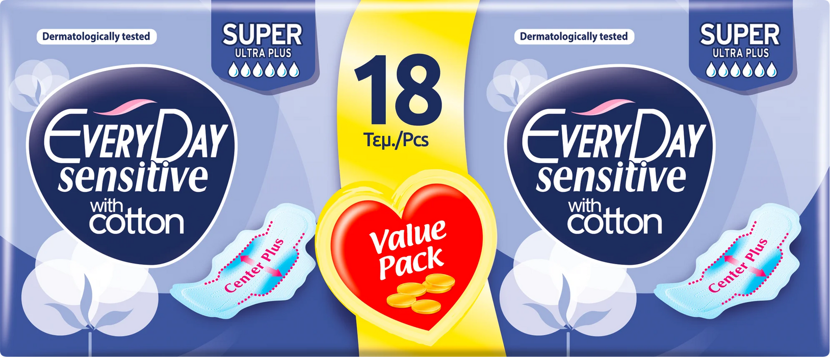 Дамски превръзки Sensitive Super, 18 бр