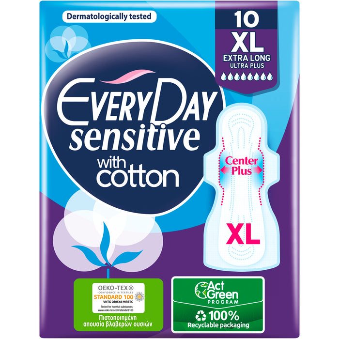 Дамски превръзки Sensitive XL, 10 бр