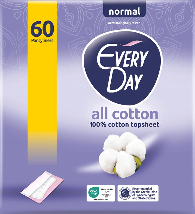 Ежедневни дамски превръзки All Cotton, 60 бр