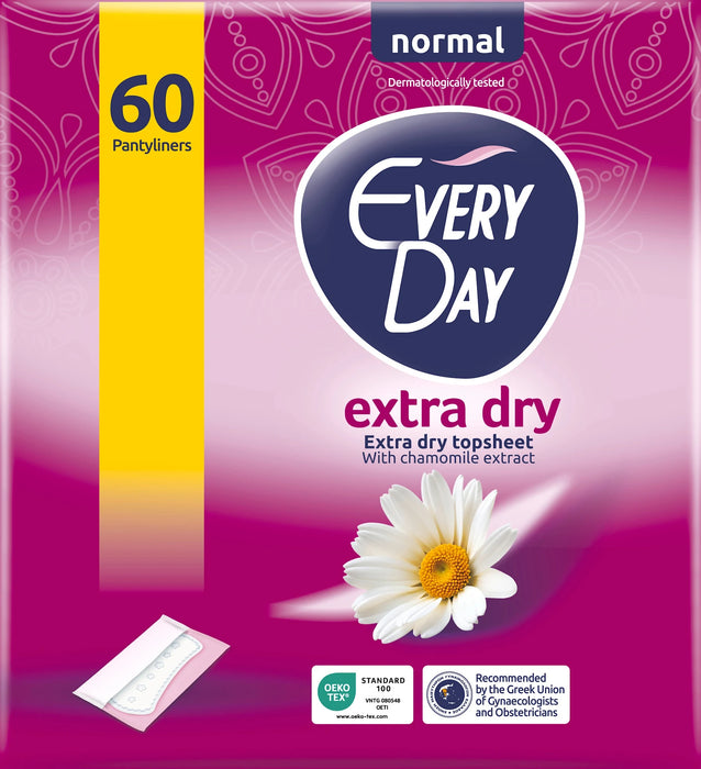 Ежедневни превръзки Normal Extra Dry, 60 бр